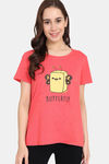 Rosaline Mystic Town Knit Cotton Top (Pack of 2) - Red Purple — thumbnail 2
